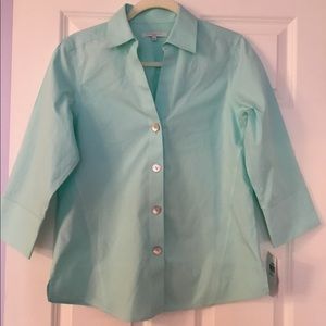 Fox Croft 3/4 sleeve blouse New with tags Size 8